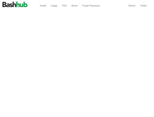 Tablet Screenshot of bashhub.com